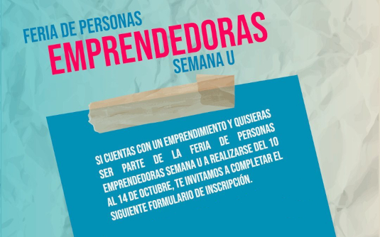 Feria de personas emprendedoras - Semana U